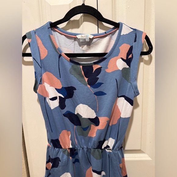 Boden Abstract Floral Modal Jersey Knee Length Dress Casual , size 4 - Picture 5 of 9